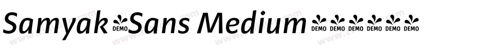 Samyak_Sans Medium字体转换